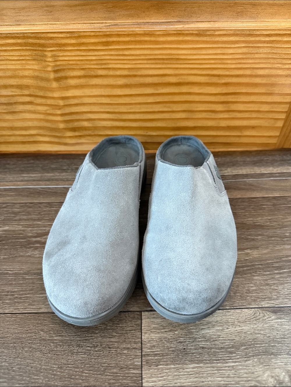 Women’s Fitflop Slip-On Suede Loafers - Light Gray- Size 9/41